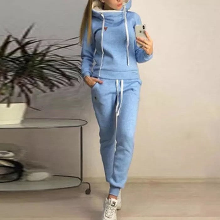 Women's Athletic Casual Workout Running Yoga Hoodie Track Suit