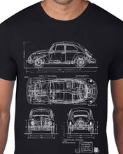 Load image into Gallery viewer, Men’s Casual 1967 Vw Bug Black Cotton T-Shirt
