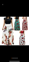 Load image into Gallery viewer, Women’s Floral Midi Maxi V-Neck 3/4 Sleeves Dress
