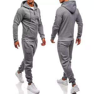 Men’s Athletic 2 Piece Gym, Workout, Running, Weightlifting Tracksuit Tops Bottoms