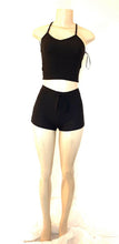 Load image into Gallery viewer, Racer back crop top and shorts set - Ribbed knit Top and bottoms