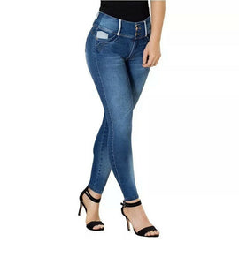 Women’s high waist butt lift jeans stretchy