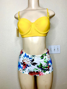 Two piece floral bikini