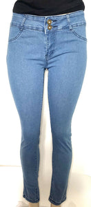Women's High Waist Butt Lift Skinny Leg Stretchy Levanta Nalgas Jeans