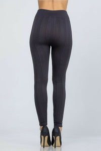Womens High Waist Leggings Texture Comfy Perfect For Any Occasion