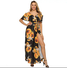 Load image into Gallery viewer, Women Boho Floral Short Maxi Dress Evening Cocktail Party Beach Dress Sundress