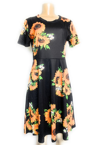 Women’s Floral, Sunflower Casual, Dress