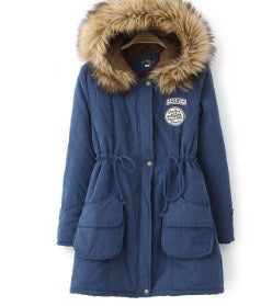 Womens Warm Long Coat Fur Collar Hooded Jacket Slim Winter Parka Outwear Coats with pockets light weight comfortable warm
